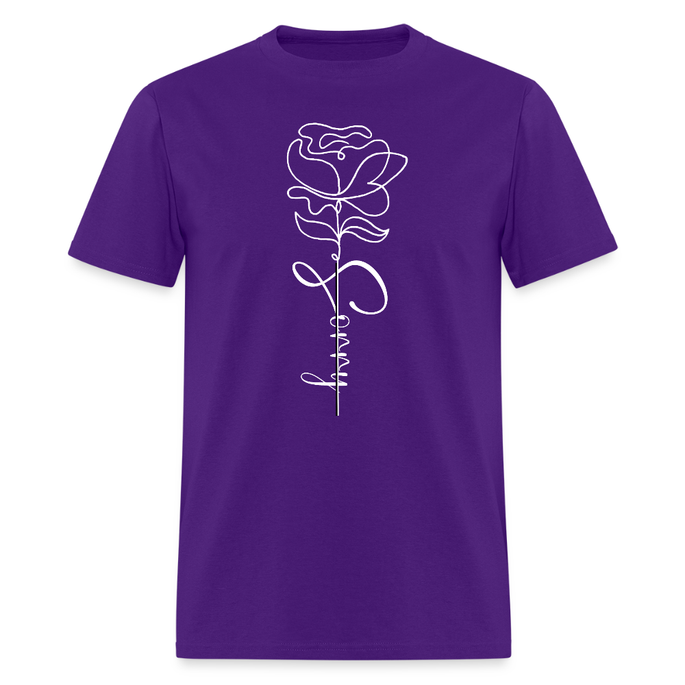Unisex Professional Full Bloom Crew Tee - purple