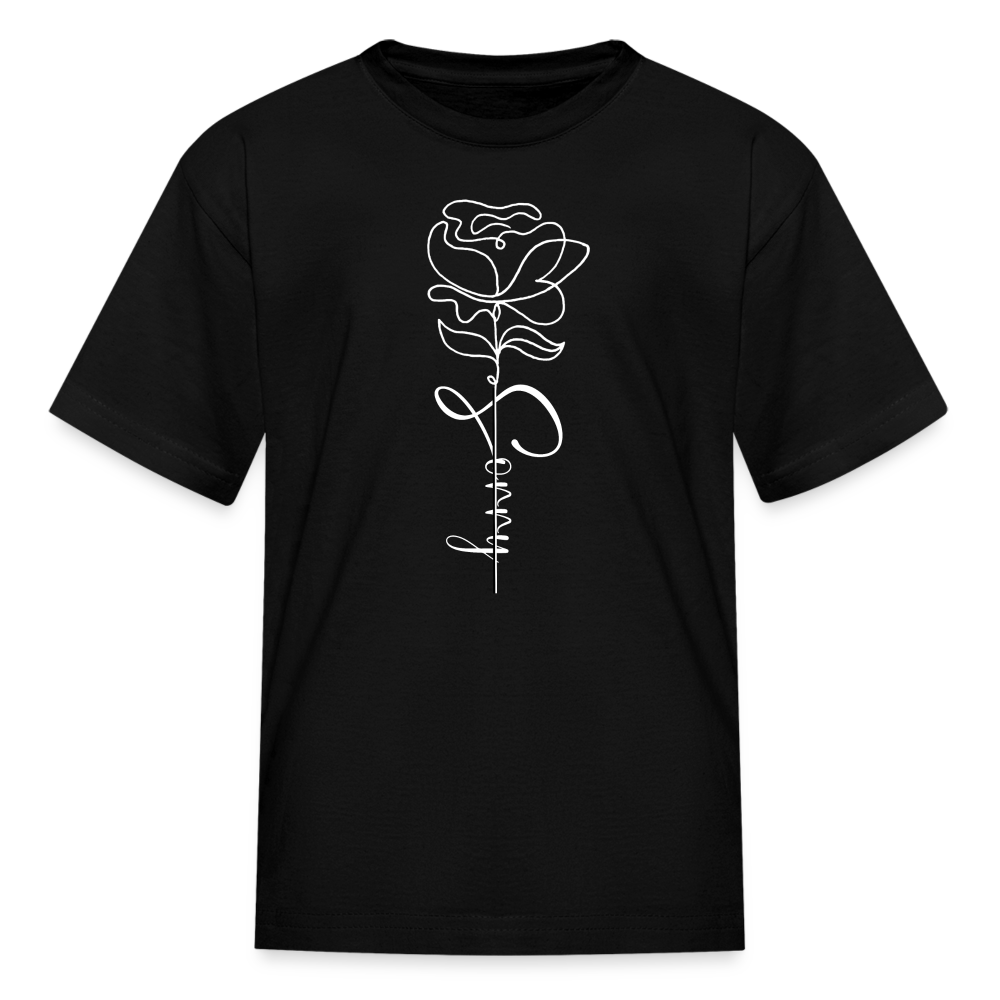 Kids demure Crew Tee - black