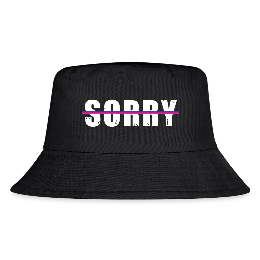 Kids BOLD Bucket Hat - black