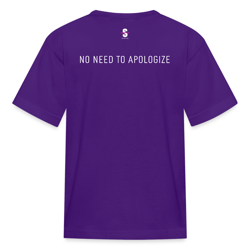 Kids BOLD Crew Tee - purple