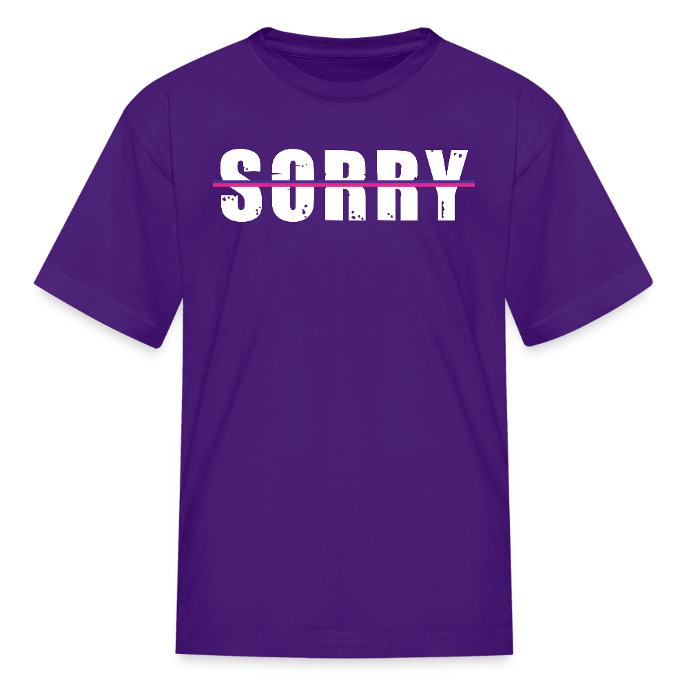Kids BOLD Crew Tee - purple