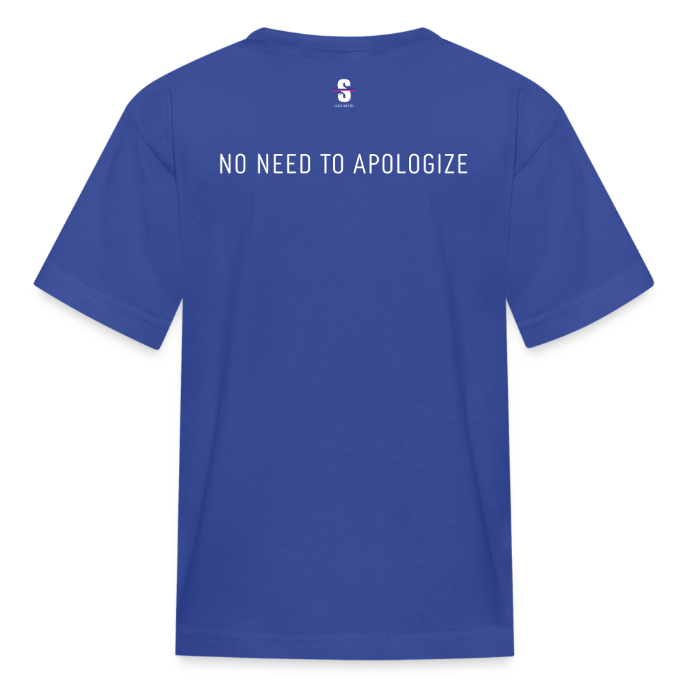 Kids demure Crew Tee - royal blue