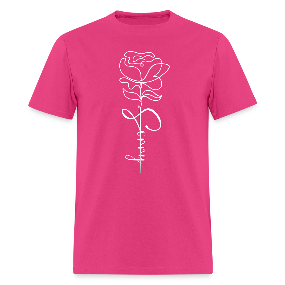 Unisex Professional Full Bloom Crew Tee - fuchsia