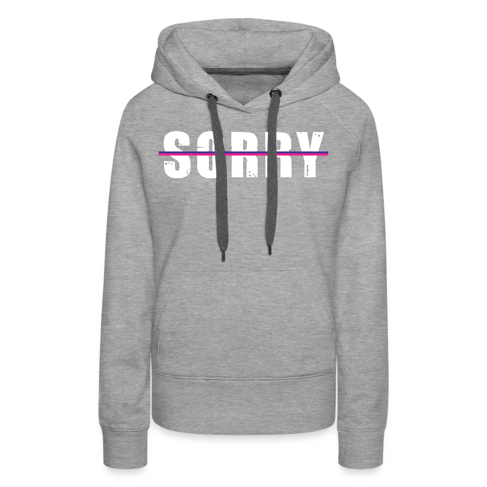 Women's BOLD Draw String Hoodie - heather grey