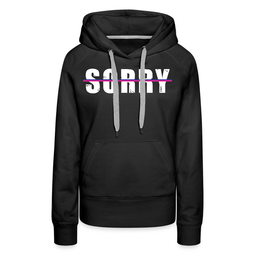 Women's BOLD Draw String Hoodie - black