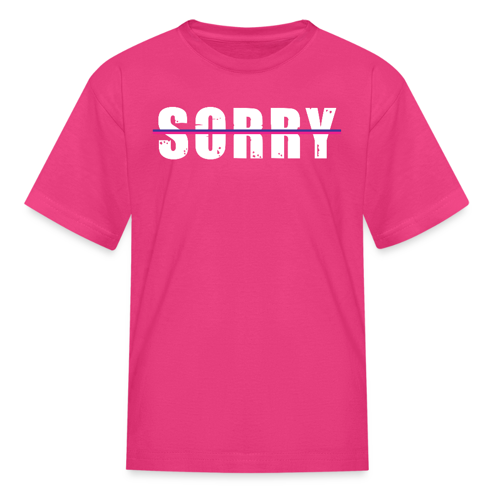 Kids BOLD Crew Tee - fuchsia