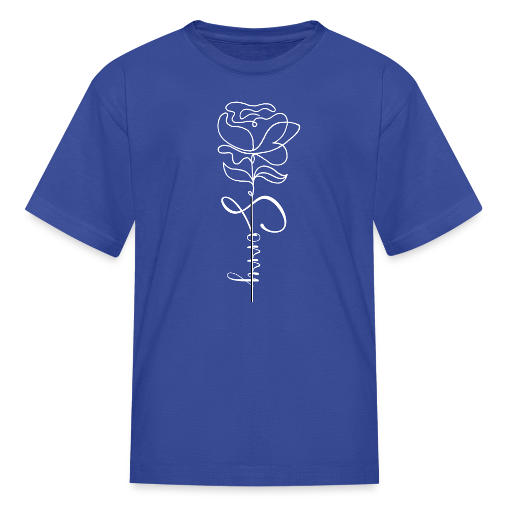 Kids demure Crew Tee - royal blue