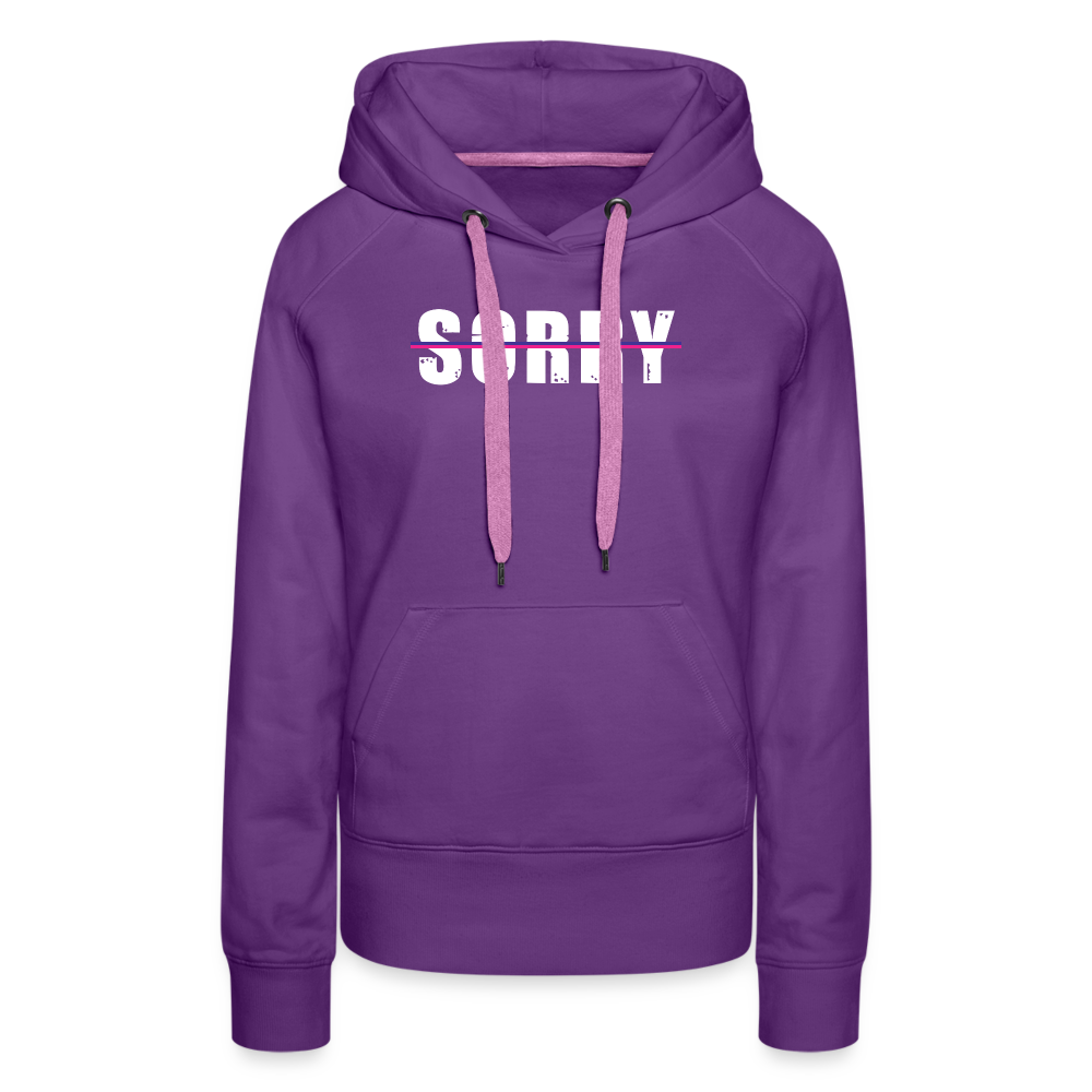 Women's BOLD Draw String Hoodie - purple 