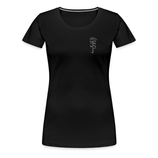 Women's demure Professional Scoop Tee - black