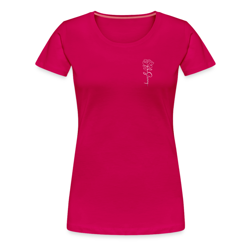 Women's demure Professional Scoop Tee - dark pink