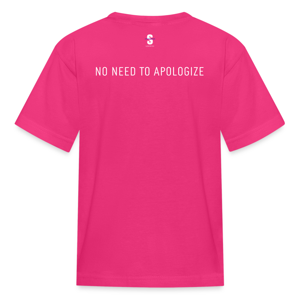 Kids demure Crew Tee - fuchsia