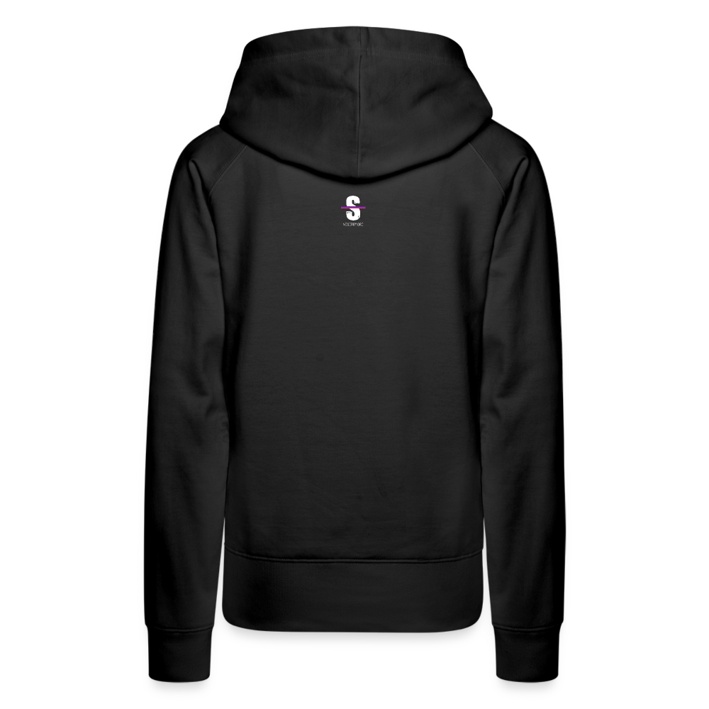 Women's BOLD Draw String Hoodie - black