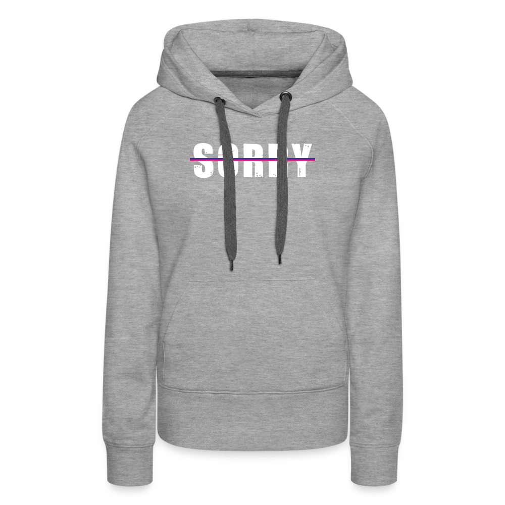 Women's BOLD Draw String Hoodie - heather grey