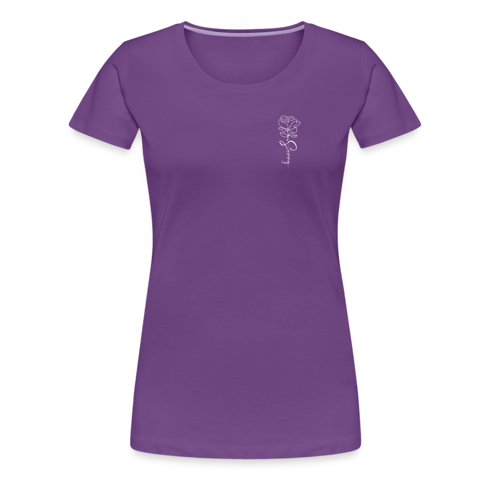 Women's demure Professional Scoop Tee - purple