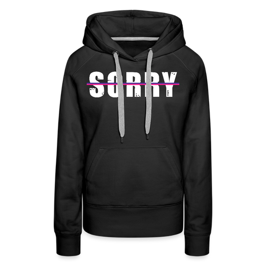 Women's BOLD Draw String Hoodie - black